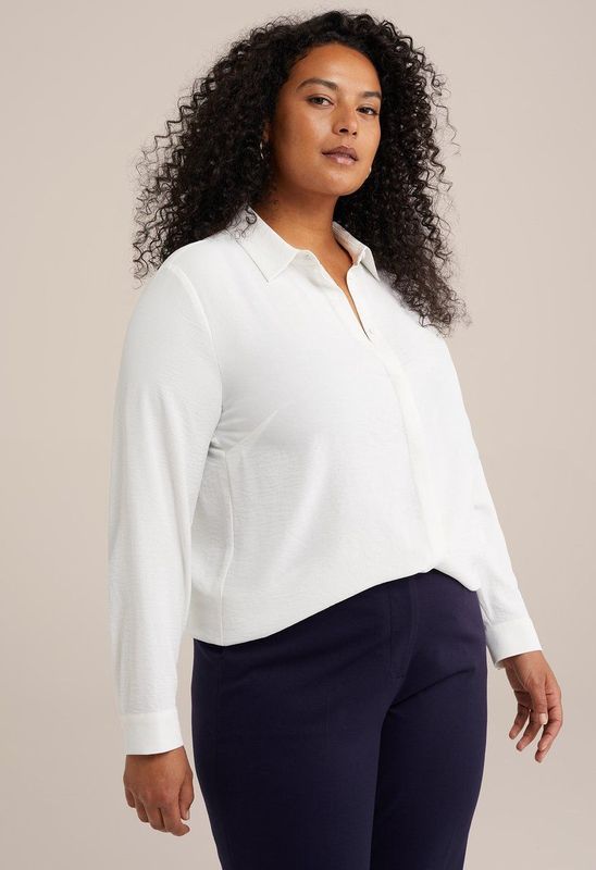 WE Fashion - Curve - Blouse - Regular Fit - Gerecycled Polyester