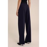 WE Fashion Dames wide leg pantalon met stretch