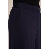WE Fashion Dames wide leg pantalon met stretch