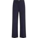 WE Fashion Dames wide leg pantalon met stretch