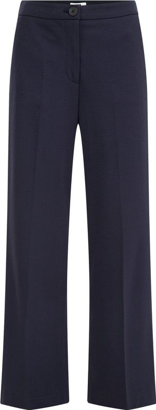 WE Fashion Dames wide leg pantalon met stretch