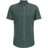 Fundamentals - Slim Fit Overhemd - Mosgroen - Piquéjersey