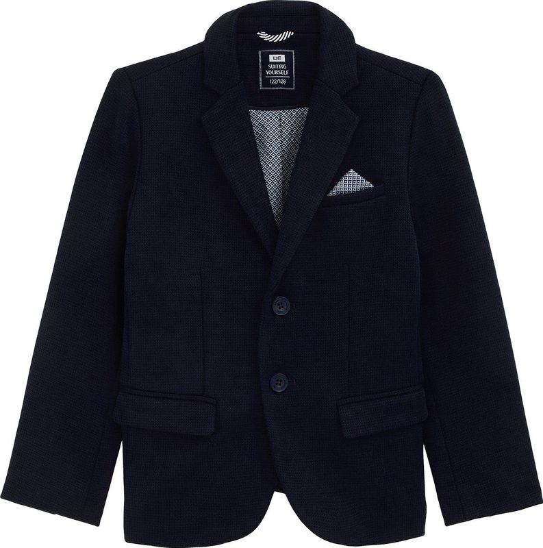 WE Fashion - Colbert - Jongens - Zwart - Polyestermix