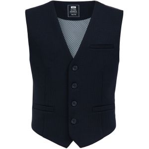 WE Fashion Jongens slim fit gilet met structuur