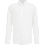 WE Fashion - Jongens Overhemd - Regular Fit - Wit - Katoen