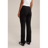 WE Fashion Dames flared pantalon met stretch
