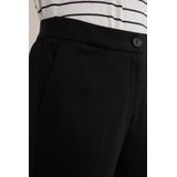 WE Fashion Dames flared pantalon met stretch