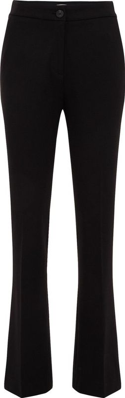 WE Fashion Dames flared pantalon met stretch