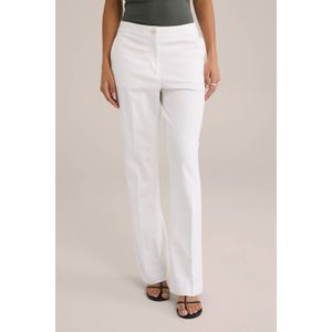 WE Fashion Flared Pantalon Wit