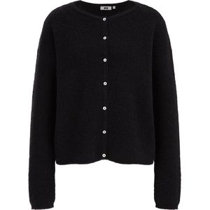 WE Fashion Fijngebreid Vest Zwart