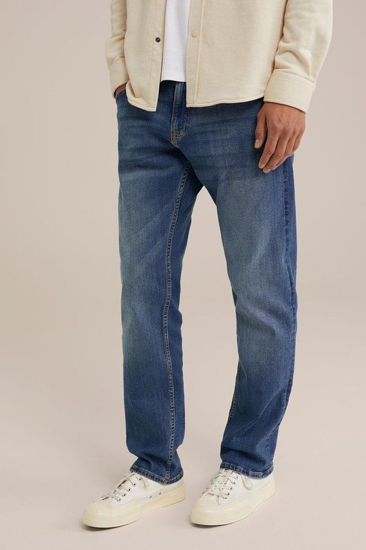 WE Fashion Blue Ridge Regular Fit Jeans Mid Blue