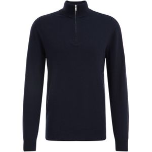 WE Fashion - Heren Trui - Slim Fit - Katoen Blend - Met Rits