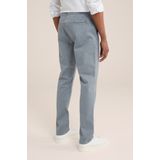 WE Fashion Heren slim fit chino met stretch