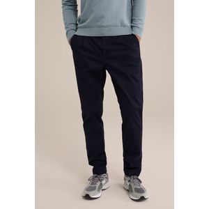 WE Fashion Heren tapered fit chino met stretch