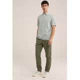 Fundamentals - Heren tapered fit chino met stretch - Tapered - Olijfgroen - Katoen - Maat: 29/30