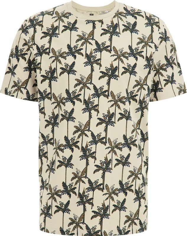 WE Fashion T-shirt met All Over Print Morning Dew