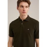 Fundamentals - Heren Polo - Grijsgroen - Katoen - Slim Fit