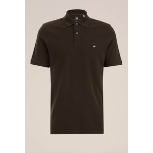 Fundamentals - Heren Polo - Grijsgroen - Katoen - Slim Fit
