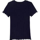 WE Fashion Meisjes slim fit T-shirt met ribstructuur