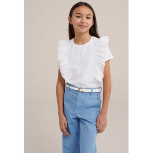 WE Fashion Meisjes T-shirt met ruches