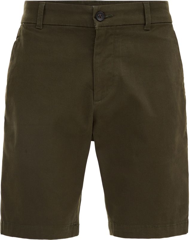 WE Fashion - Chino - Kaki - Regular Fit - Knielengte