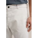 WE Fashion - Heren Chinoshort - Gebroken Wit - Katoen