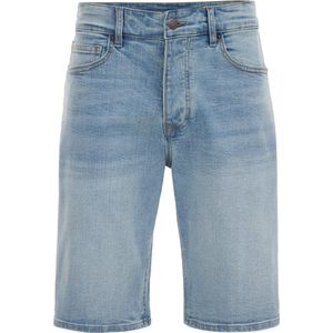 WE Fashion Heren regular fit denimshort met stretch