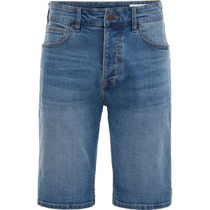 WE Fashion Heren regular fit denimshort met stretch