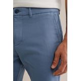 WE Fashion - Heren slim fit chinoshort - Slim Fit - Lichtblauw -  Maat: 28