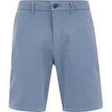 WE Fashion - Heren slim fit chinoshort - Slim Fit - Lichtblauw -  Maat: 28