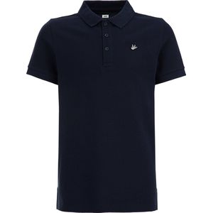 WE Fashion - Jongens Polo - Marineblauw - Katoen - Regular Fit