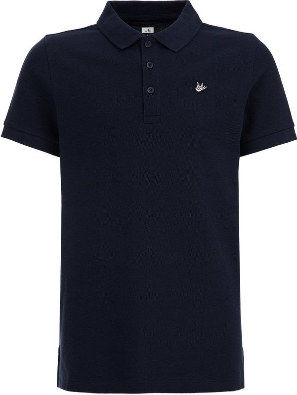 WE Fashion Shirt  marine / zwart / wit