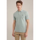 WE Fashion - Slim Fit Polo - Piquékatoen - Met Structuur