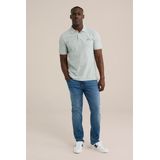 WE Fashion - Slim Fit Polo - Piquékatoen - Met Structuur