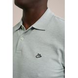 WE Fashion - Slim Fit Polo - Piquékatoen - Met Structuur