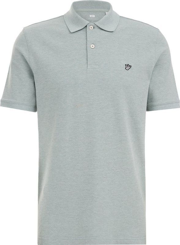WE Fashion - Slim Fit Polo - Piquékatoen - Met Structuur
