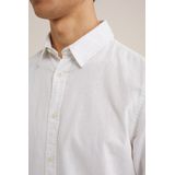 Fundamentals - Heren Overhemd - Wit - Linnenmix - Tall Fit