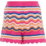 WE Fashion - Meisjes Short - Regular Fit - Opengewerkt Dessin