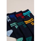 WE Fashion - Huissokken - Set van Zeven Paar - Katoenmix