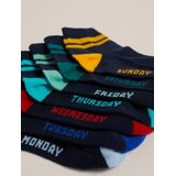 WE Fashion - Huissokken - Set van Zeven Paar - Katoenmix