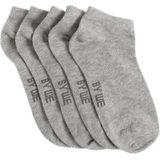 WE Fashion - Enkelsokken - Grijs - Set van 5