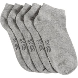 WE Fashion - Enkelsokken - Grijs - Set van 5