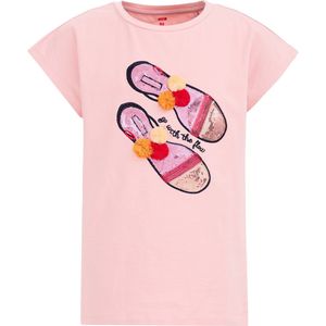WE Fashion Meisjes T-shirt met embroidery