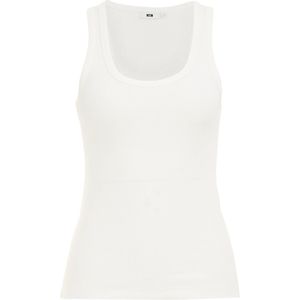 WE Fashion - Dames Singlet - Wit - Katoen