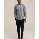 WE Fashion - Gebreid Slim Fit Overhemd - Royal Navy