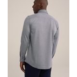 WE Fashion - Gebreid Slim Fit Overhemd - Royal Navy