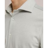 WE Fashion - Gebreid Slim Fit Overhemd - Mos Groen
