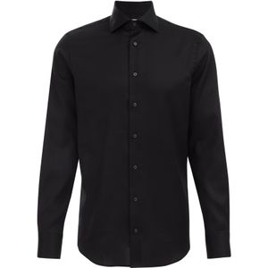 WE Fashion - Heren Overhemd - Slim Fit - Zwart - Katoen