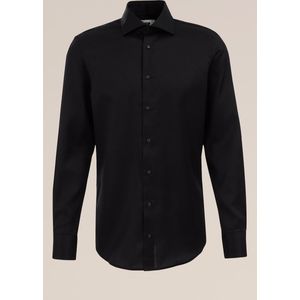 WE Fashion - Slim Fit Overhemd - Luxe Katoen - Ingeweven Structuur