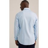 WE Fashion - Slim Fit Overhemd - Lichtblauw